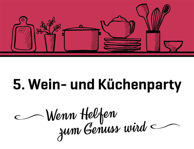 Unsere 5. Küchenparty am 1. Februar 2020 Gemeinsam genießen für den guten Zweck