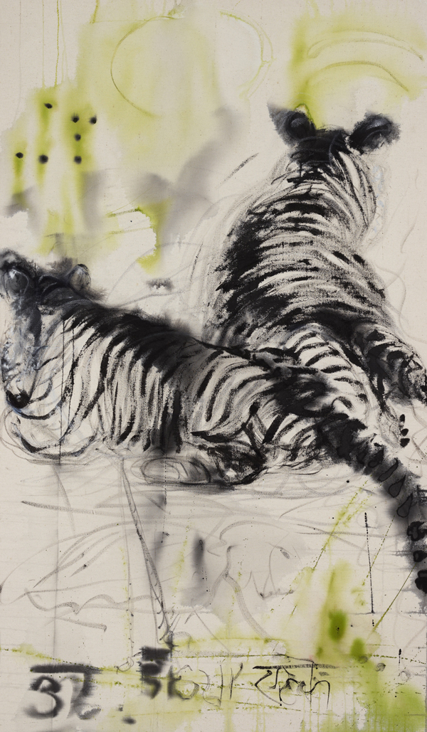 Galerie im Kastenmeiers - Elke Heber - 'Menschentiere - die Weissheit der Zebras'